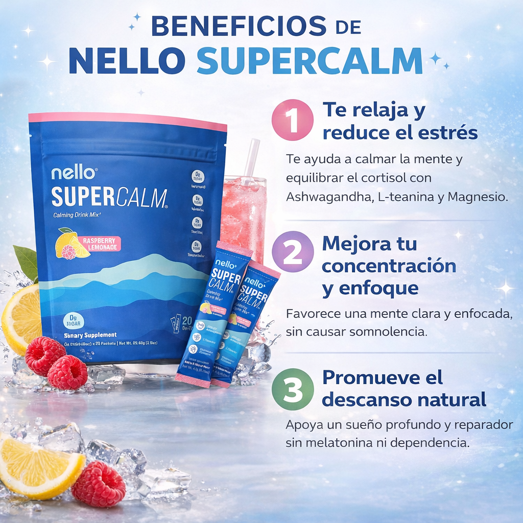Nello SuperCalm®: Relajación natural para mente y cuerpo.